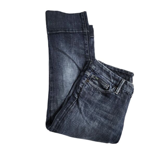 Joes Jeans Size 28 Womens Blue Denim Cropped Low Rise Socialite Kicker Meg - Picture 4 of 14